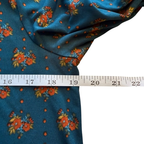 Natural Life Dark Floral Mini Dress Large Stretch Flower Boho Bohemian Forest - Picture 7 of 10